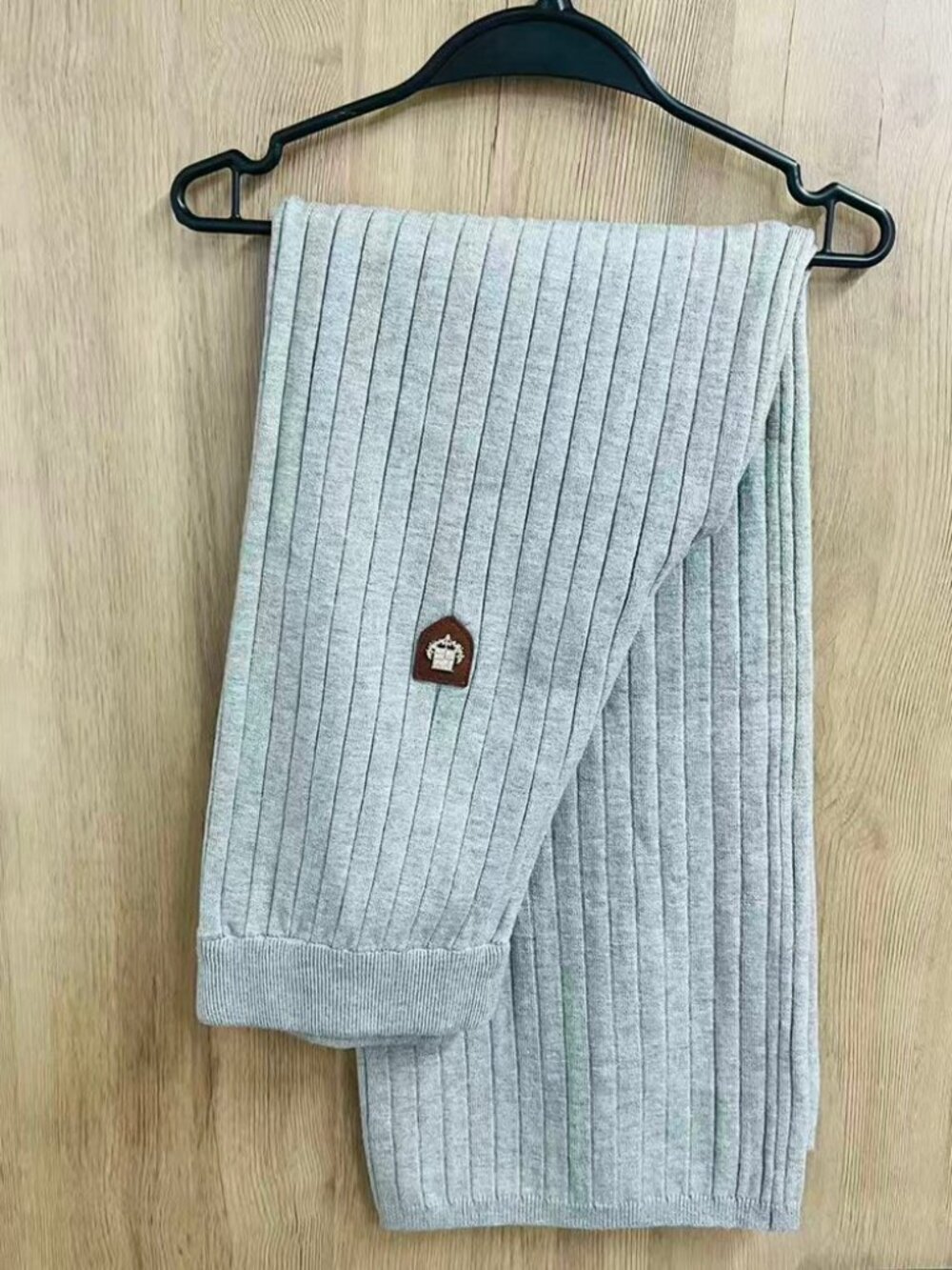 Loro Piana Grey Ribbed Knit 2‑Piece Set Zip Jacket & Knit Pants - Picture 7 of 8